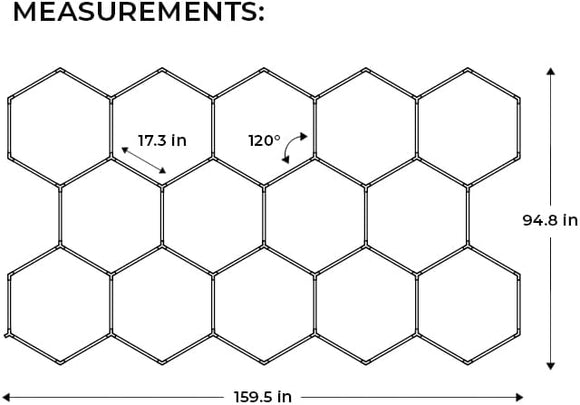 VViViD HEX-LED Modular Garage Lights + Booster Pack