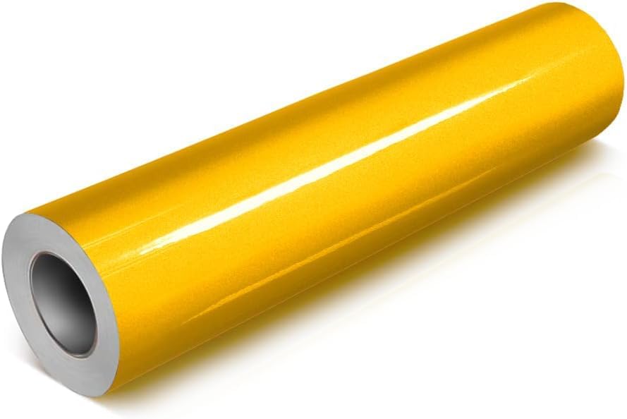 DECO65 Reflective Yellow Permanent Craft Film