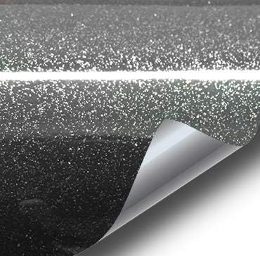 VVIVID XPO Black Metallic Sparkle Gloss Vinyl Car Wrap Film 1 Foot X 5 Feet Roll DIY Easy to Install No-Mess Decal