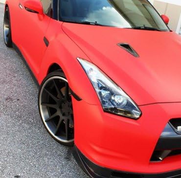 VViViD Satin Matte Red Vinyl Wrap (50ft x 5ft) - W.D