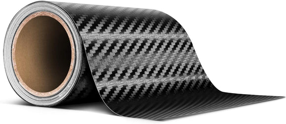 Black Dry Carbon Fiber Tape for Chrome Deletes 4 Inch Thick