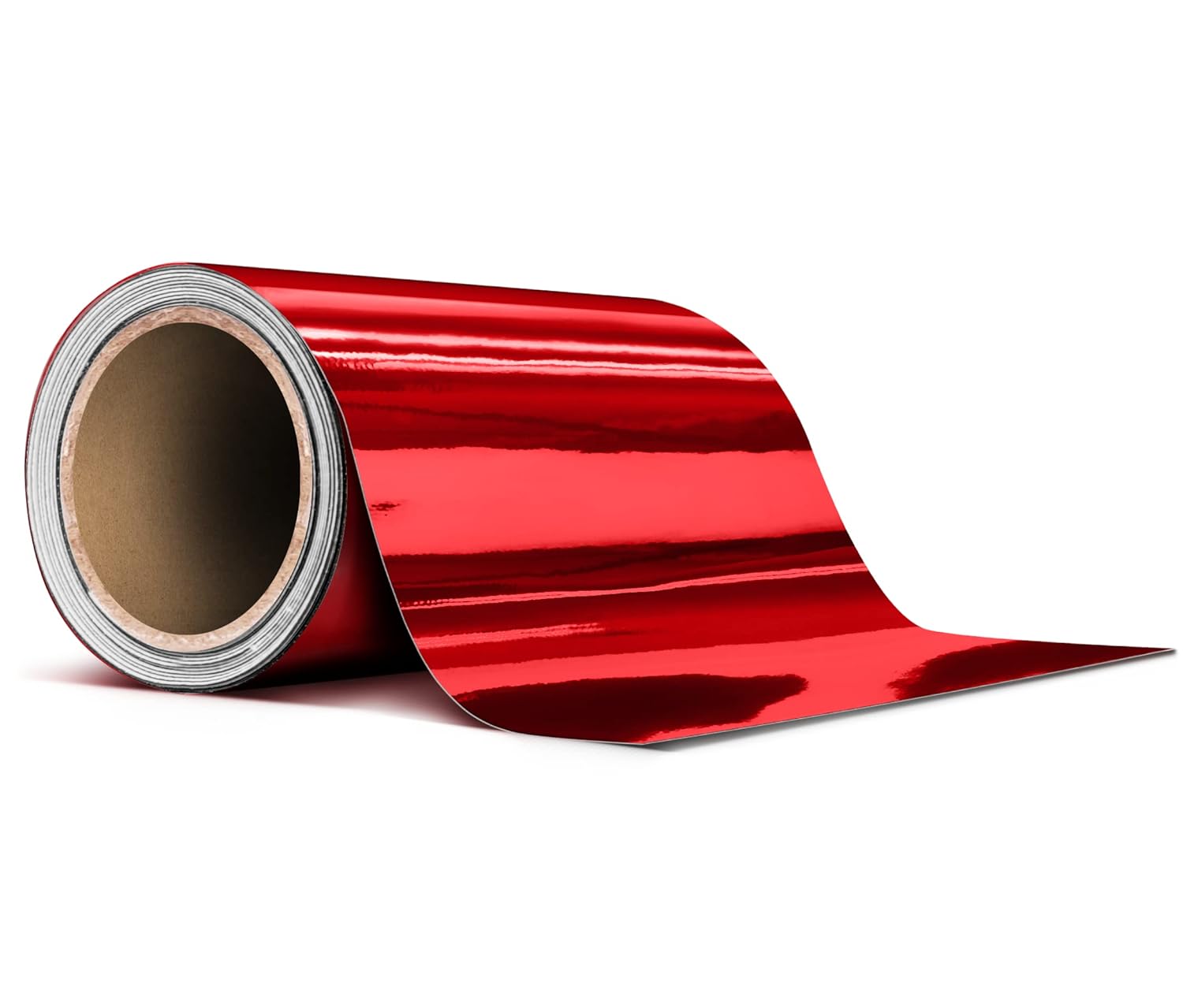 Red Mirror Chrome Tape Roll 4 Inch Thick
