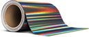 Black Holographic Lazer Chrome Tape Roll 4 Inch Thick