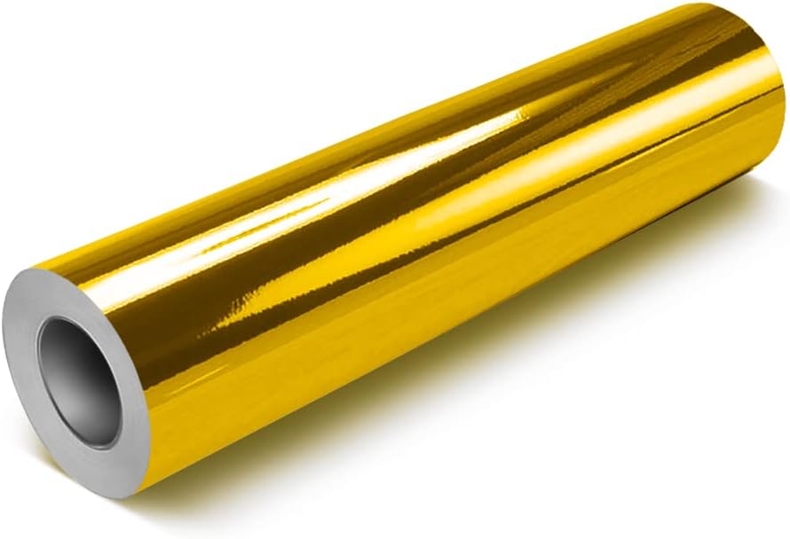 DECO65 Gloss Gold Chrome Permanent Craft Film