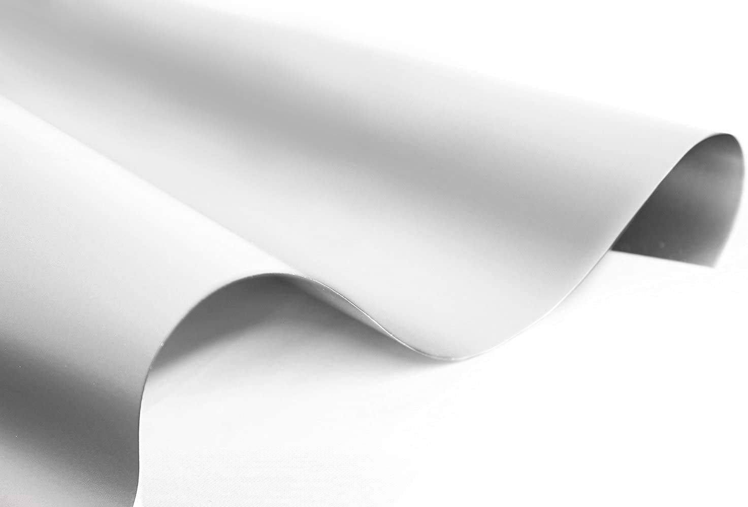 White Laminated Contact Paper Vinyl Wrap Self-Adhesive Satin Underlayer 17" x 54" Waterproof Drawer Shelf Liner Rolls x2