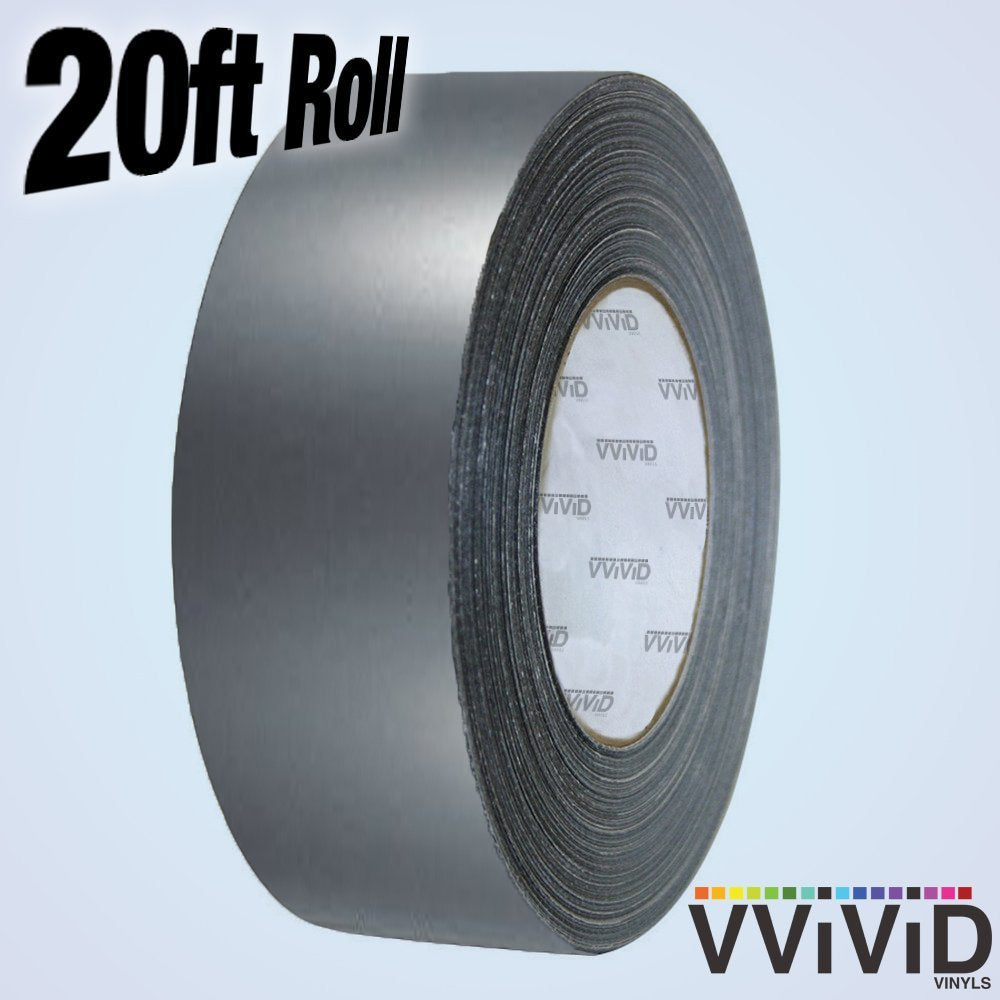 VViViD Matte Gunmetal Grey Vinyl Detailing Wrap Tape 2 Inch x 20ft DIY Roll