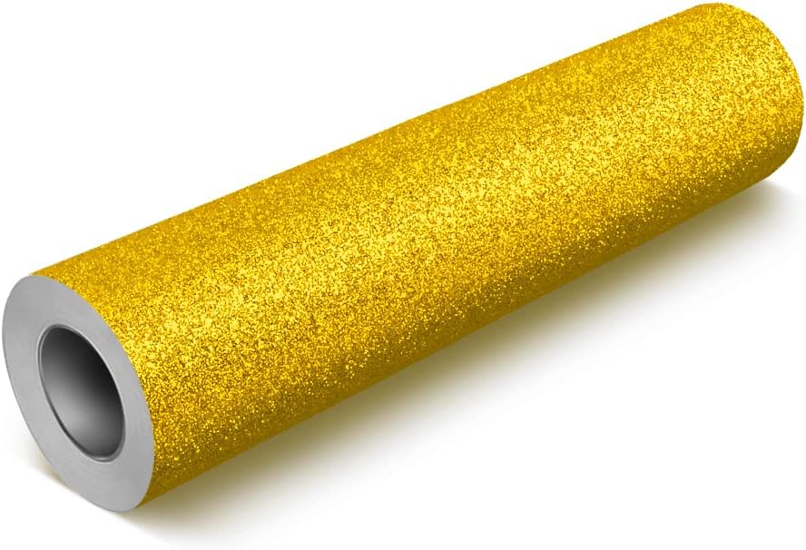 Deco65 Gold Glitter Craft Vinyl