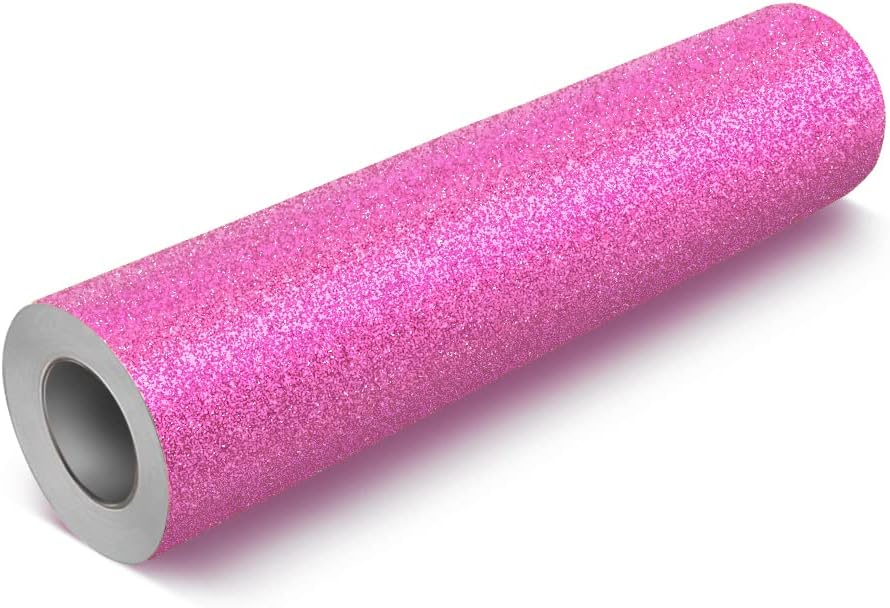 Deco65 Pink Glitter Craft Vinyl