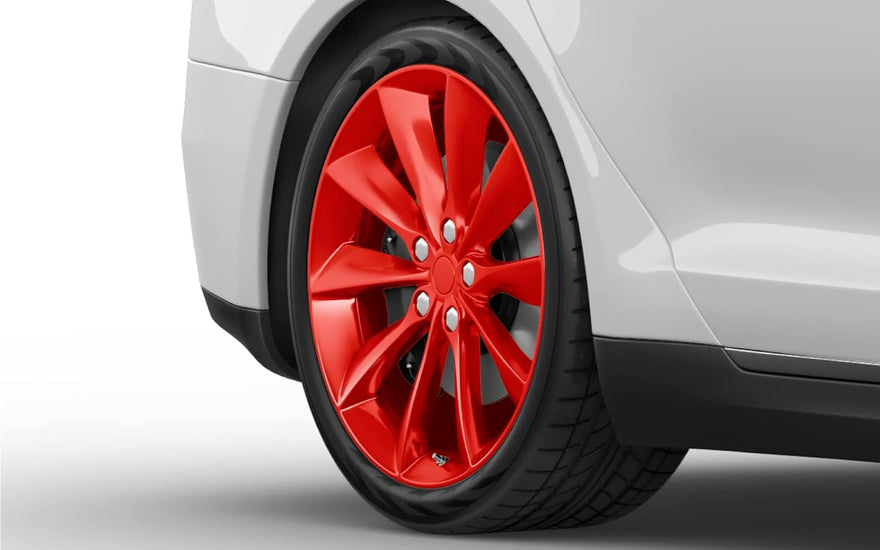 Vinyl Wrapped Rims VViViD Gloss Red Auto Rim Vinyl Wrap (4 Sheet Pack of 24