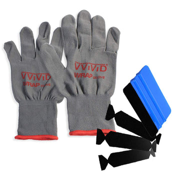 3M Hand Applicator Squeegee PA1-B Tool-Kit W/ 3x Felt Tips & Lint Free Gloves