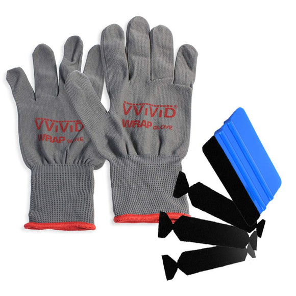 3M Hand Applicator Squeegee PA1-B Tool-Kit W/ 3x Felt Tips & Lint Free Gloves