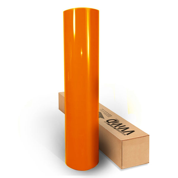 VViViD Orange High Gloss Realistic Paint-Like Microfinish Vinyl Wrap Roll XPO Air Release Technology (3ft x 5ft)