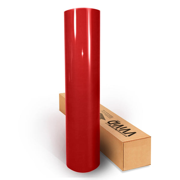 VViViD XPO Red High Gloss Realistic Paint-Like Microfinish Vinyl Wrap Roll with Air Release Technology - 5ft x 5ft
