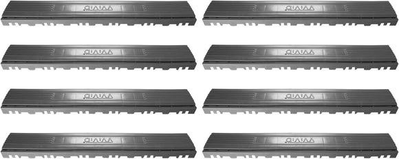 VViViD Elite Garage Modular Floor Tiles Edge Kit - Grey (8 Pack)