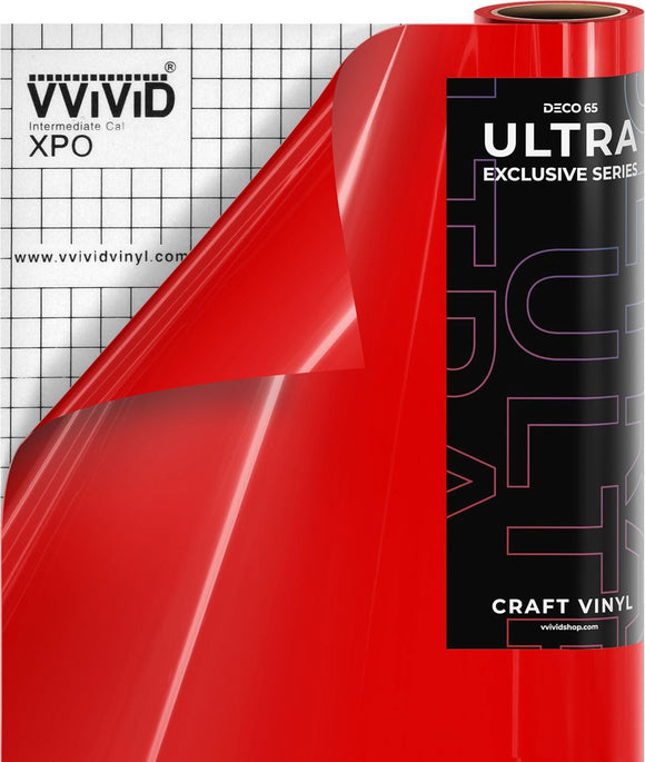 DECO65 Ultra Red Gloss Premium Craft Film