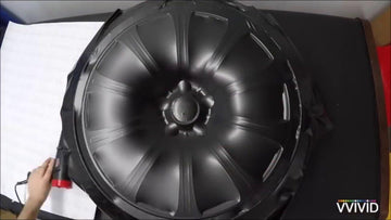 VViViD Matte Black Auto Rim Vinyl Wrap (4 Sheet Pack of 24" x 30") - 0