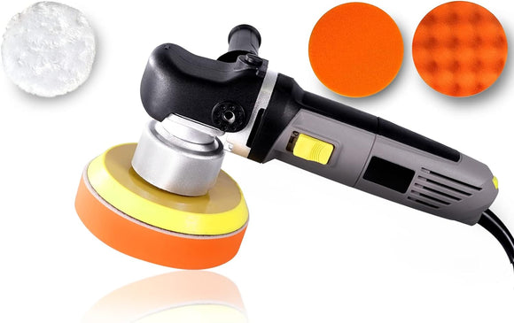 VViViD REV Random Orbital Buffer Polisher 2.0, 2000 RPM - 6400 RPM, includes 3 Buffing Pads