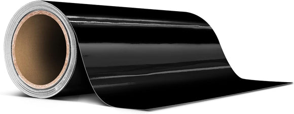 Ultra Gloss Piano Black Tape Roll for Chrome Deletes 6 Inch Thick