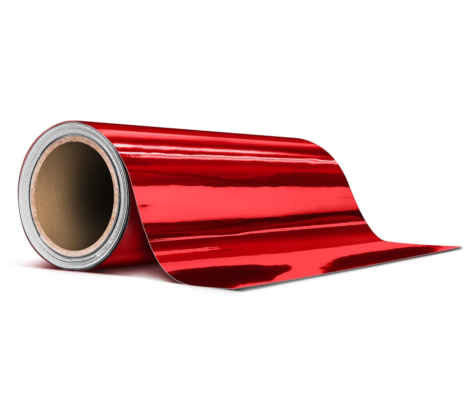 Red Mirror Chrome Tape Roll 6 Inch Thick