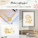 DECO65 Gloss Gold Metallic Permanent Craft Film-2