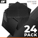 VViViD Elite Garage Modular Floor Tiles - Black (24 Pack)-2