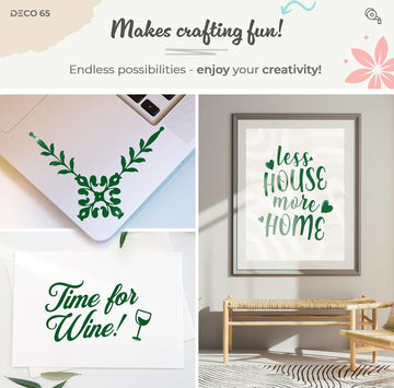 DECO65 Gloss Dark Green Permanent Craft Film - 0
