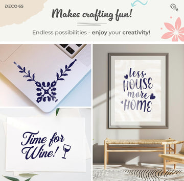 DECO65 Gloss Dark Blue Permanent Craft Film - 0