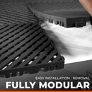 VViViD Elite Garage Modular Floor Tiles - Black (24 Pack)-3