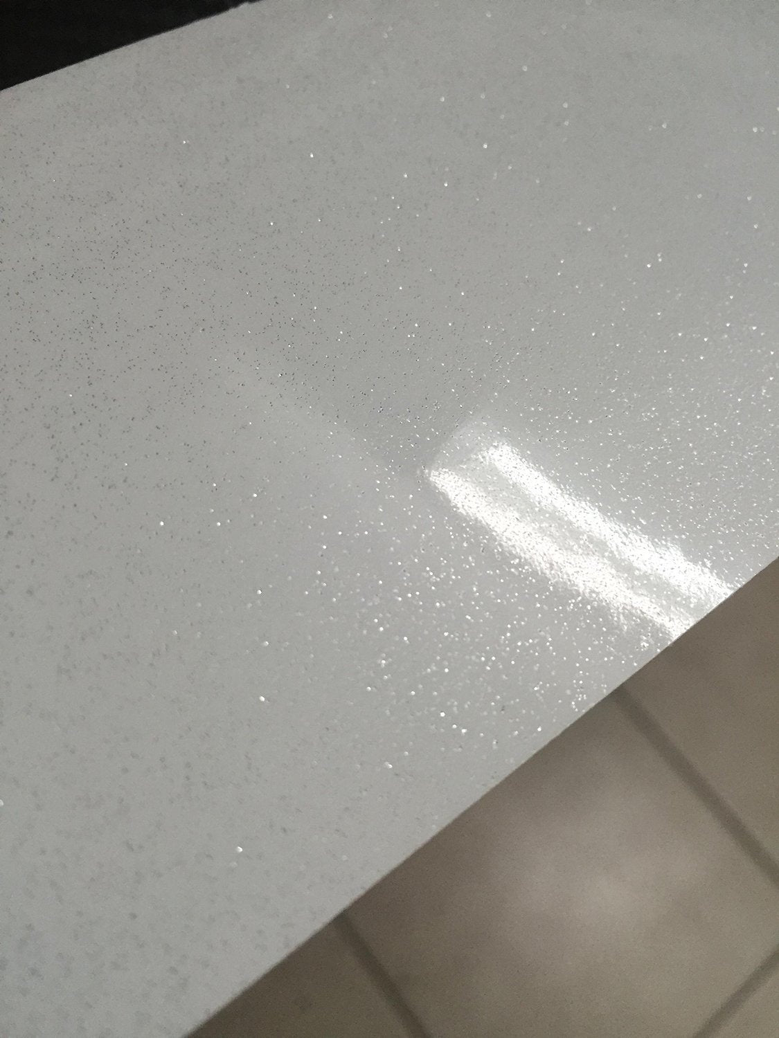 VViViD White Galaxy Granite 15.9 Inch x 60 Inch vinyl contact paper wrap (1 Roll)