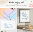 Deco65 Blue Glitter Craft Vinyl-2