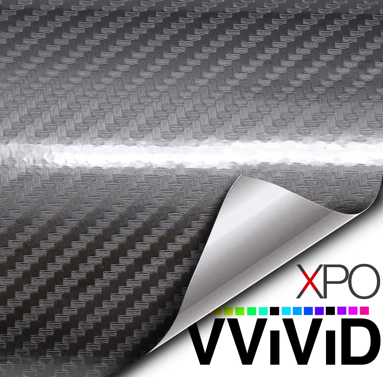VViViD Epoxy Carbon Fiber Grey Vinyl Wrap (20ft x 5ft) - W.D