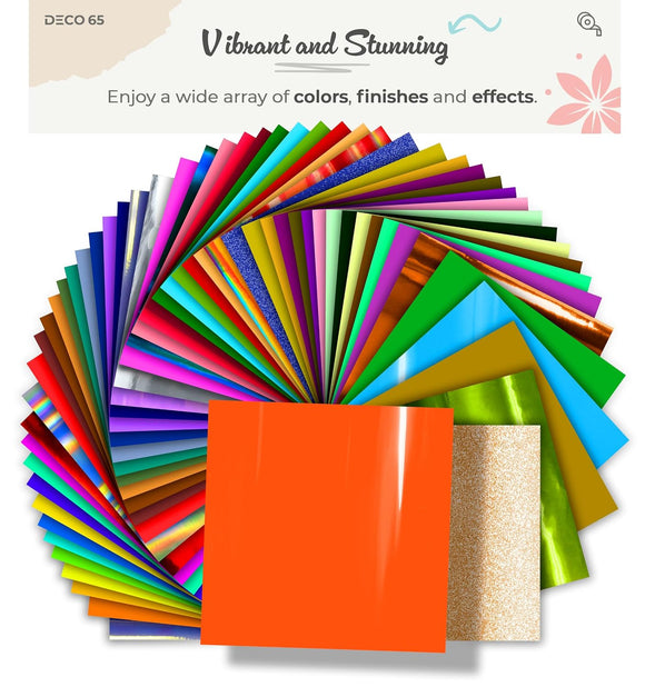 DECO65 Gloss Orange Permanent Craft Film