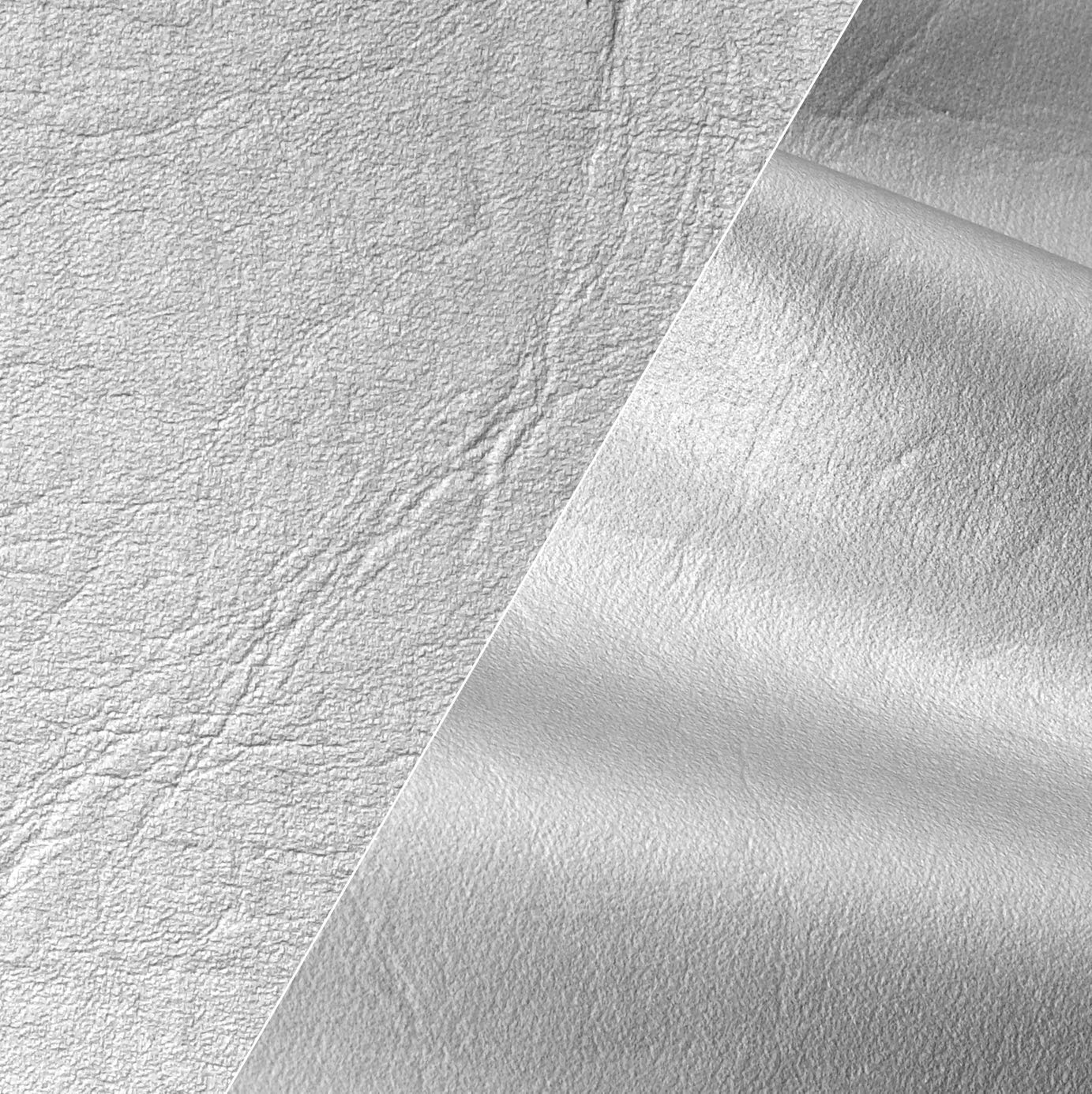 VViViD Silver Weatherproof Faux Leather Finish Marine Vinyl Fabric - 25ft x 54 Inch