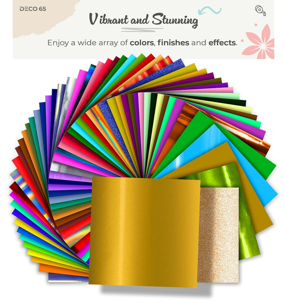 DECO65 Gloss Gold Metallic Permanent Craft Film