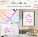 Deco65 Pink Glitter Craft Vinyl-2