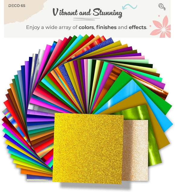 Deco65 Gold Glitter Craft Vinyl