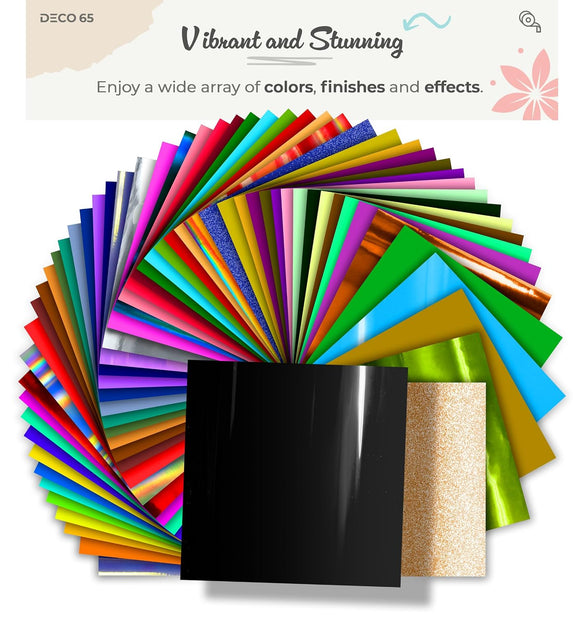 DECO65 Gloss Black Permanent Craft Film