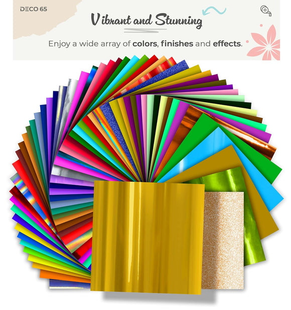 DECO65 Gloss Gold Chrome Permanent Craft Film