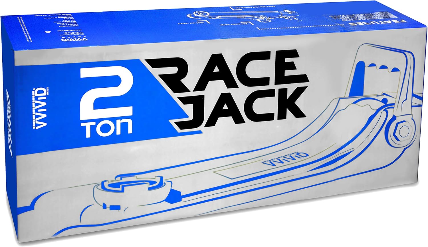 VViViD 2 Ton Racing Jack - Low Profile Steel Hydraulic Floor Jack - W.D [MCF]-4