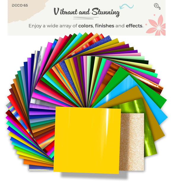 DECO65 Gloss Yellow Permanent Craft Film