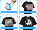 Compact Heat Press Machine for HTV Projects, DIY T-Shirts, Clothes, Portable, Lightweight (MCF)-6