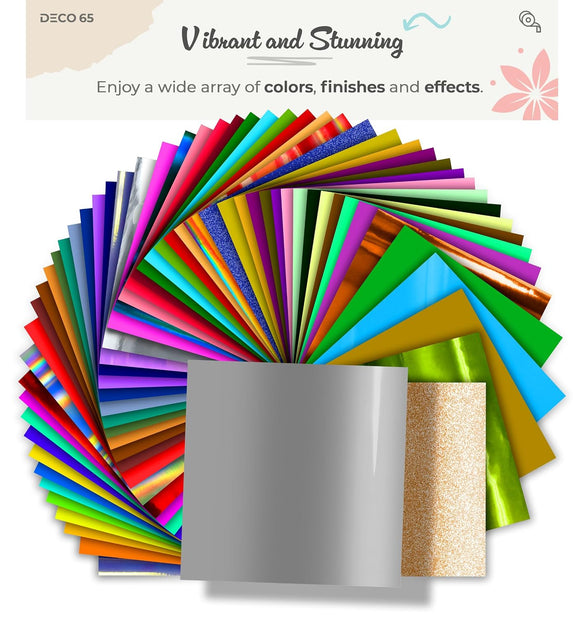 DECO65 Gloss Silver Metallic Permanent Craft Film