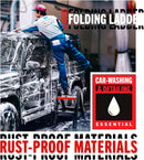 Folding Ladder 4.5kg High Stability 2 Step - 150kg Capacity (MCF)-5