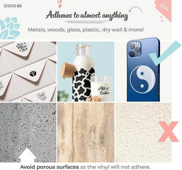 Deco65 Gold Glitter Craft Vinyl