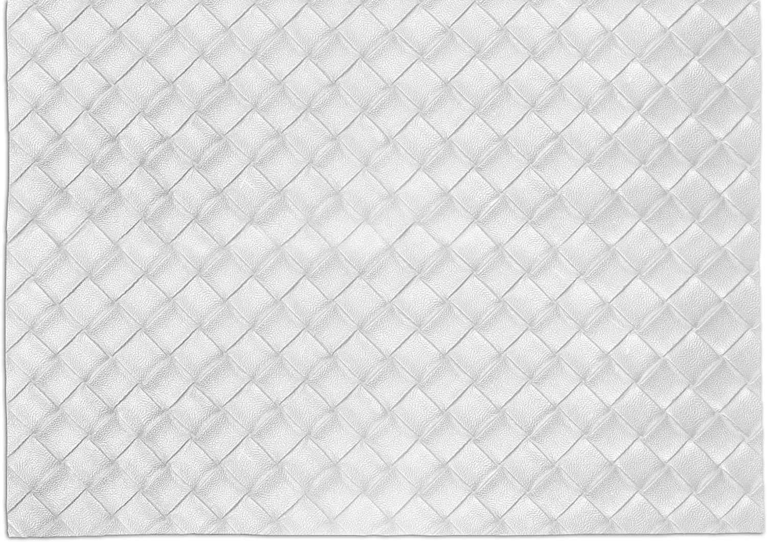 VViViD Artificial Marine White Leather Embossed Lattice Weave Vinyl (10ft x 54") - W.D