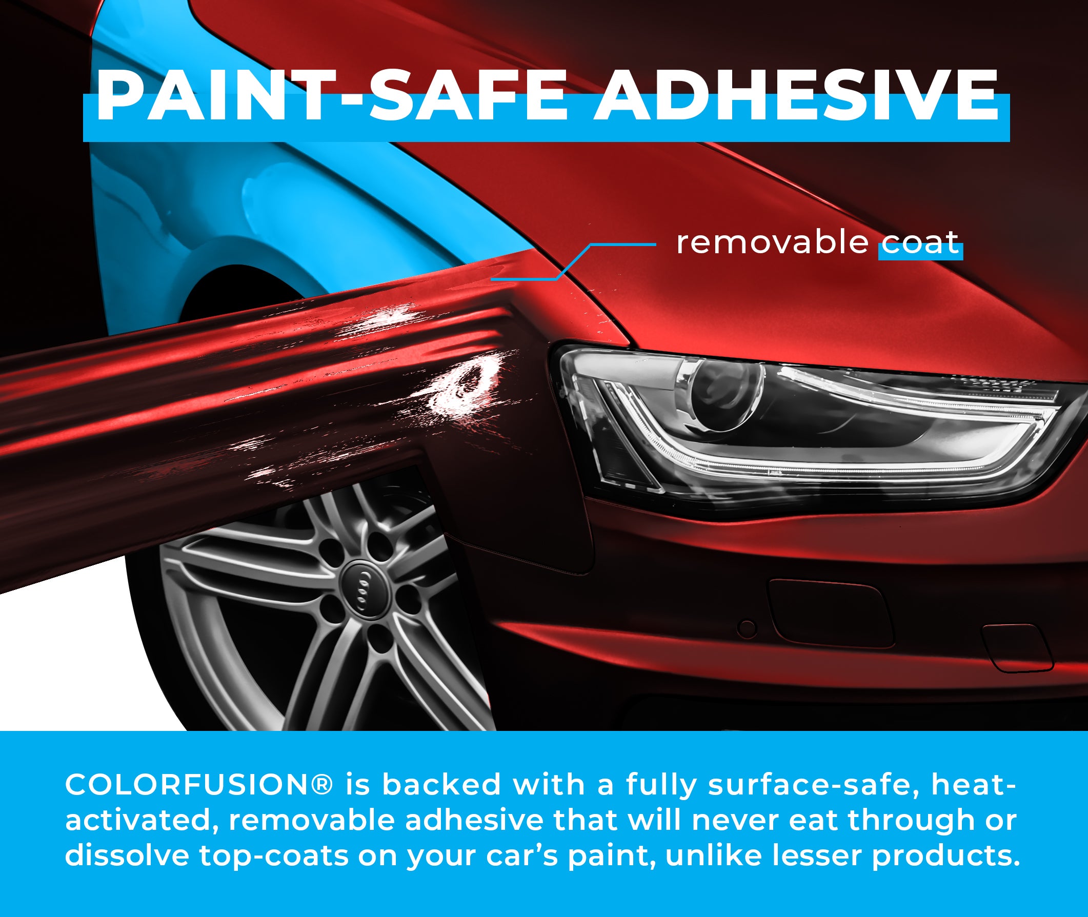COLORFUSION® PPF - Stealth Chrome Red | The VViViD Shop