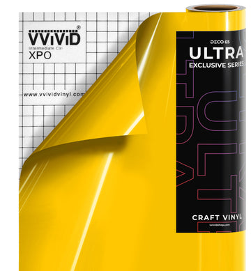DECO65 Ultra Yellow Gloss Premium Craft Film