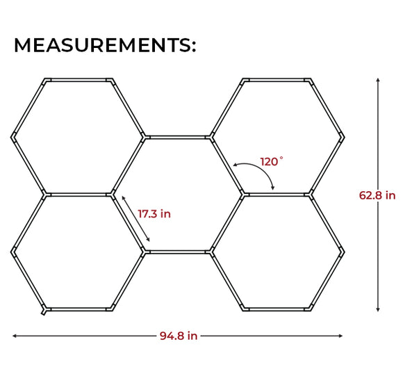 VViViD HEX-LED Modular Garage Lights + Booster Pack
