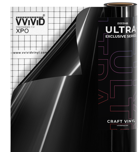 DECO65 Ultra Black Gloss Premium Craft Film | VViViD Vinyl | The