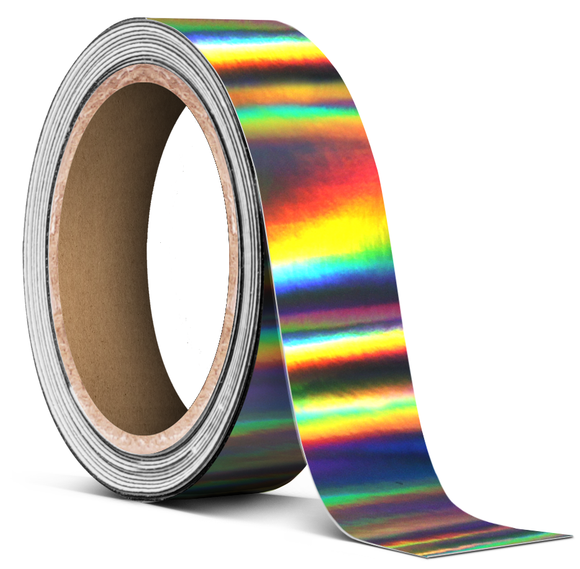 VViViD Black Holographic Lazer Chrome - Tape Roll